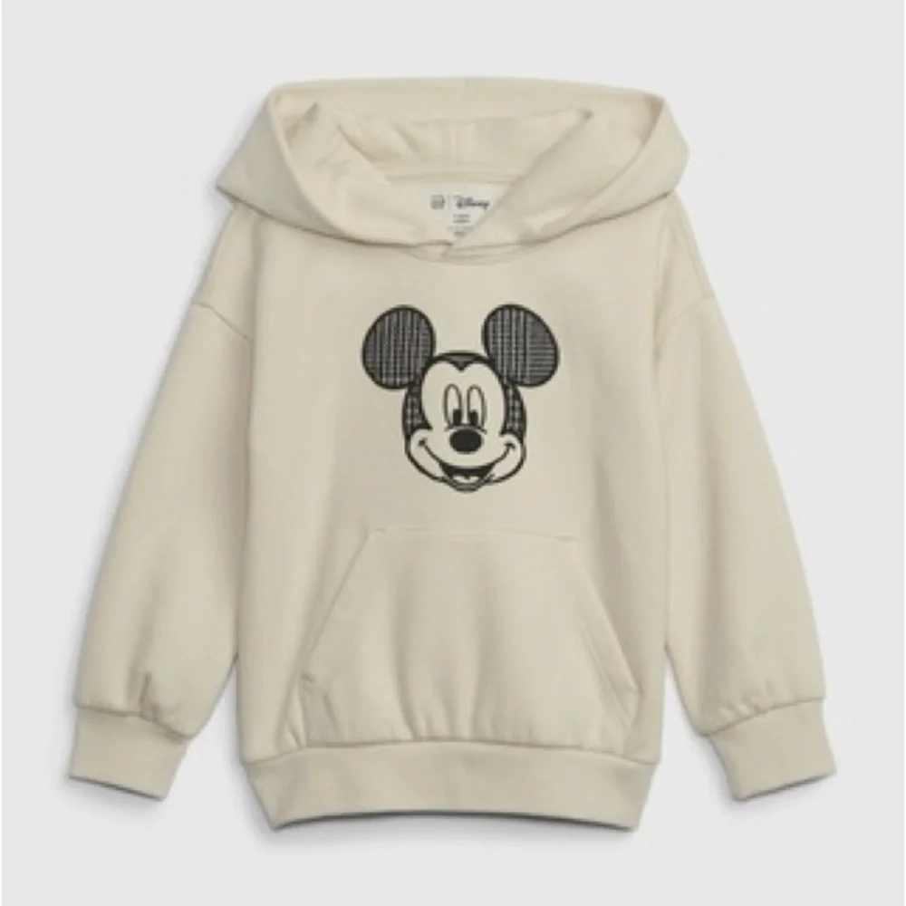 3T Kids Cream Hoodie Mickey Mouse Baby Gap